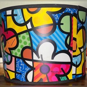 Romero Britto 8.5” x 12” Flowers Giclee Lamp Shade